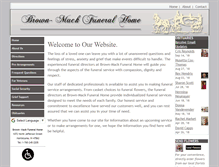 Tablet Screenshot of brownmackfuneralhome.com